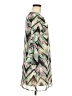 Millibon 100% Polyester Chevron-herringbone Green Casual Dress Size M - photo 4