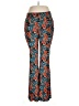 Free People 100% Viscose Print Teal Active Pants Size Lg Petite - photo 1