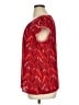 ModCloth 100% Polyester Red Short Sleeve Blouse Size XL - photo 5