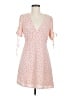 Le Lis 100% Polyester Hearts Pink Casual Dress Size M - photo 1