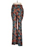 Free People 100% Viscose Print Teal Active Pants Size Lg Petite - photo 2