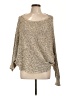 Free People Metallic Tan Pullover Sweater Size 8 (estimated) - photo 1