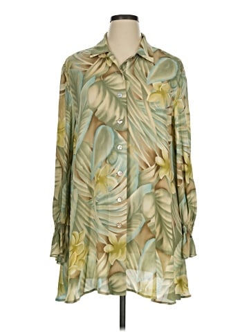 Dana Buchman Long Sleeve Button-Down Shirt (view 1)