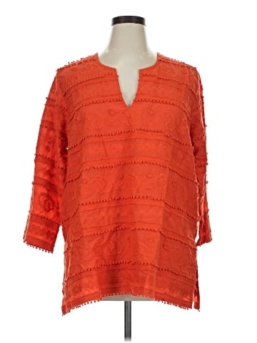 Karen Kane 3/4 Sleeve Blouse (view 1)