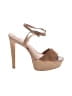 Halston Heritage 100% Leather Tan Sandals Size 10 - photo 1
