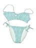 Xhilaration Plaid Blue Two Piece Swimsuit Size M - photo 1