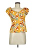 Hell Bunny Yellow Short Sleeve Blouse Size M - photo 1