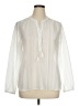 Nic + Zoe 100% Polyester Ivory Long Sleeve Blouse Size XL - photo 1