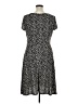 Perceptions Print Black Casual Dress Size XL - photo 2