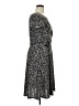 Perceptions Print Black Casual Dress Size XL - photo 4