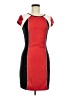 Express Color Block Red Cocktail Dress Size M - photo 1