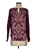 Sundance 100% Polyester Burgundy Long Sleeve Blouse Size XS - photo 1