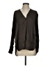 Vince. Brown Long Sleeve Silk Top Size S - photo 1