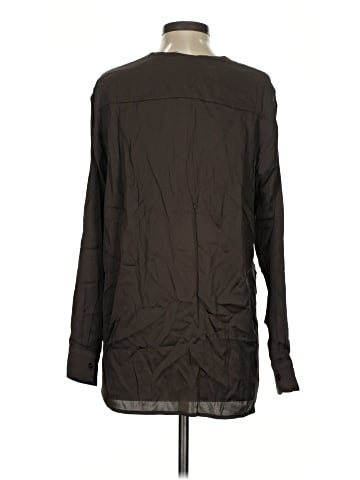 Vince. Long Sleeve Silk Top (view 2)