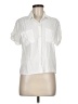 Max Studio 100% Rayon White Short Sleeve Blouse Size M - photo 1