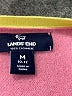 Lands' End 100% Cashmere Color Block Pink Cashmere Pullover Sweater Size M - photo 7