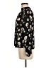 Monteau 100% Polyester Floral Black Long Sleeve Blouse Size M - photo 5