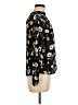 Monteau 100% Polyester Floral Black Long Sleeve Blouse Size M - photo 4