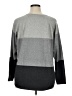 Jeanne Pierre 100% Cotton Color Block Gray Pullover Sweater Size 1X - photo 2