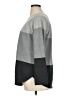 Jeanne Pierre 100% Cotton Color Block Gray Pullover Sweater Size 1X - photo 5