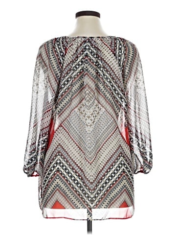 JM Collection 3/4 Sleeve Blouse (view 2)