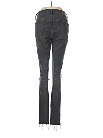 Madewell Tall 9" Mid-Rise Skinny Jeans in Black Sea (view 2)