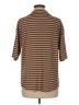 Shein Stripes Brown 3/4 Sleeve Blouse Size M - photo 2
