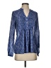 HD in Paris 100% Polyester Blue Long Sleeve Blouse Size 2 - photo 1