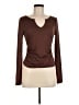 Shein Brown Long Sleeve Top Size 6 - photo 1