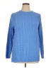 Woman Within 100% Cotton Blue Pullover Sweater Size 14 (M) - photo 1