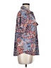 Cure Print Blue Short Sleeve Blouse Size M - photo 4