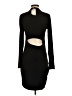 Hem & Thread Solid Black Casual Dress Size S - photo 2