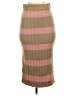Hem & Thread Stripes Tan Casual Skirt Size S - photo 1