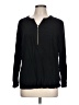 JM Collection 100% Rayon Black Long Sleeve Top Size L - photo 1