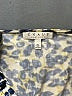 Chaus Animal Print Blue Long Sleeve Blouse Size XL - photo 7