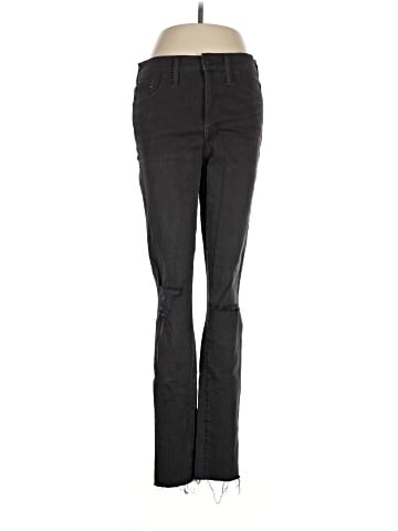 Madewell Tall 9" Mid-Rise Skinny Jeans in Black Sea (view 1)