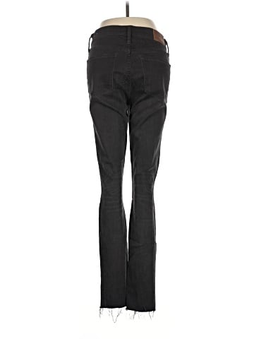 Madewell Tall 9" Mid-Rise Skinny Jeans in Black Sea (view 2)