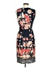 En Focus Studio Floral Black Cocktail Dress Size 6 - photo 2