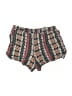 Pink Republic 100% Rayon Paisley Green Shorts Size M - photo 2