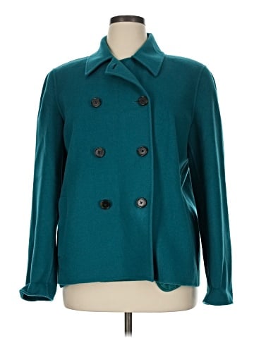 Linda Allard Ellen Tracy Wool Coat (view 1)
