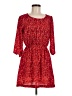 Cooperative 100% Polyester Hearts Red Casual Dress Size M - photo 1