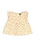 Tea Yellow Short Sleeve Blouse Size 4 - photo 1