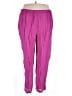 Anthony Marc Hankins Solid Purple Casual Pants Size 2X - photo 1