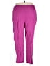 Anthony Marc Hankins Solid Purple Casual Pants Size 2X - photo 2