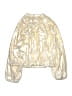 Zara 100% Polyester Metallic Gold Jacket Size 13 - 14 - photo 2