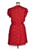 Maison Jules 100% Polyester Polka Dots Red Casual Dress Size XL - photo 2