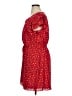 Maison Jules 100% Polyester Polka Dots Red Casual Dress Size XL - photo 5