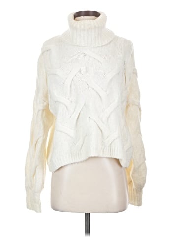 Madewell Somervell Modern Cable Turtleneck Sweater (view 1)