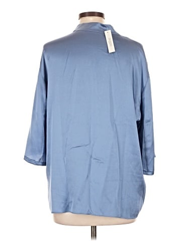 Vince. 3/4 Sleeve Silk Top (view 2)