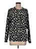 Westbound 100% Polyester Animal Print Black Pullover Sweater Size M - photo 1